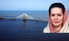 Sonia Gandhi inaugurates India's first sea bridge